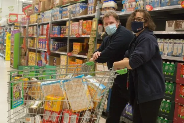 Apex Staff Buying items for Local Food Banks From Asda
